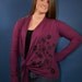 SALE MEDIUM Summer Flowers Alternative Apparel Stevie Long Sleeve Wrap