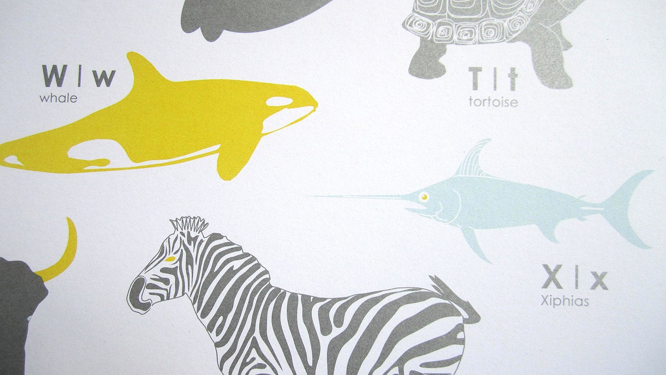 Sale Animal A-Z Poster