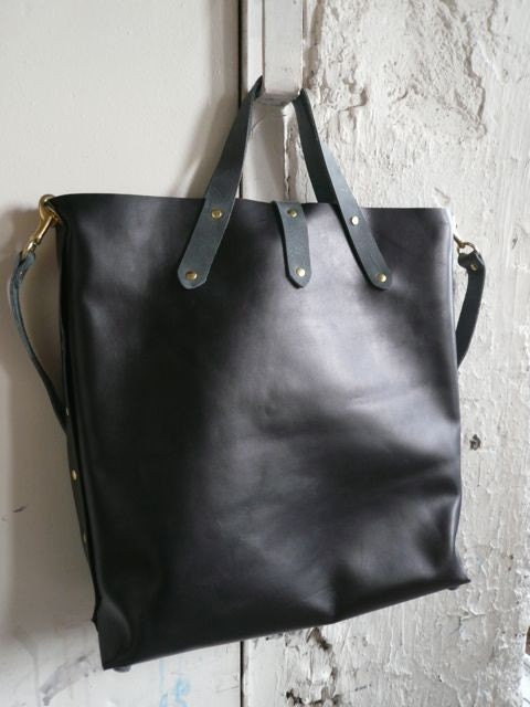 black and gray woodsman tote