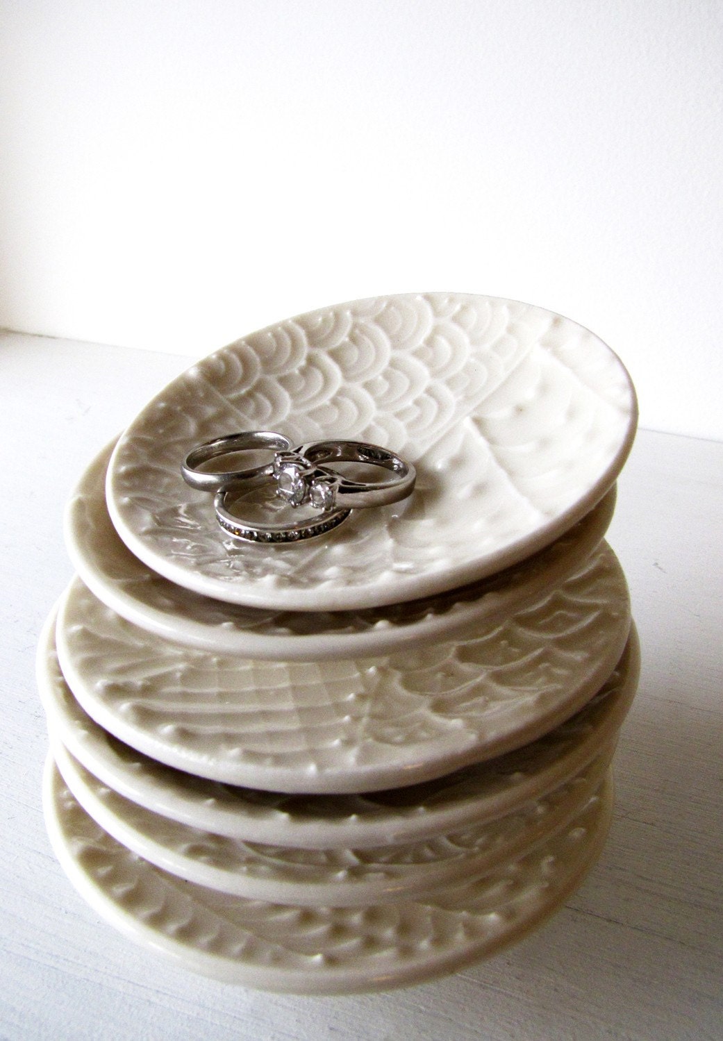 Petite White on White Dish