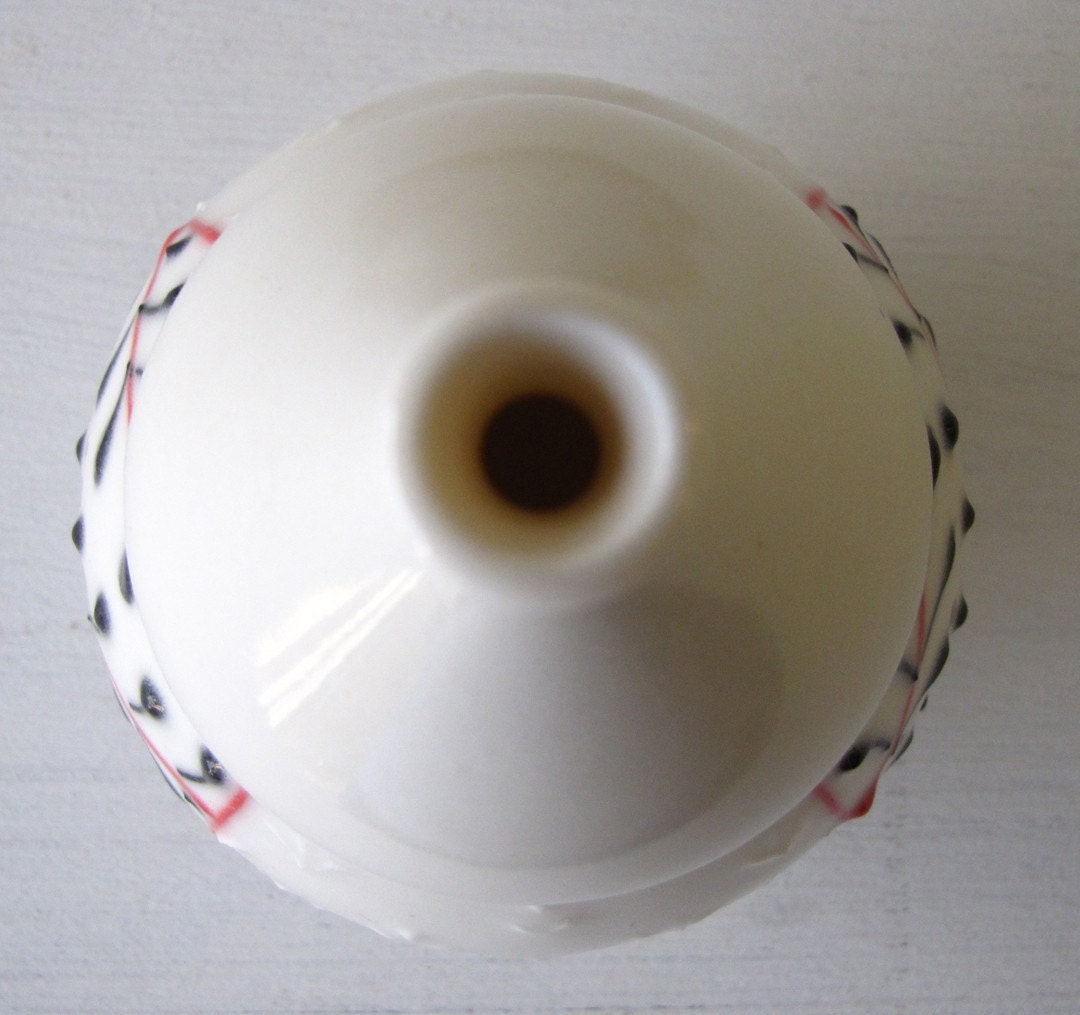 Small Black and Red Vase