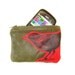 HALF PRICE Olive Green Leather Change Purse with Dipper Bird