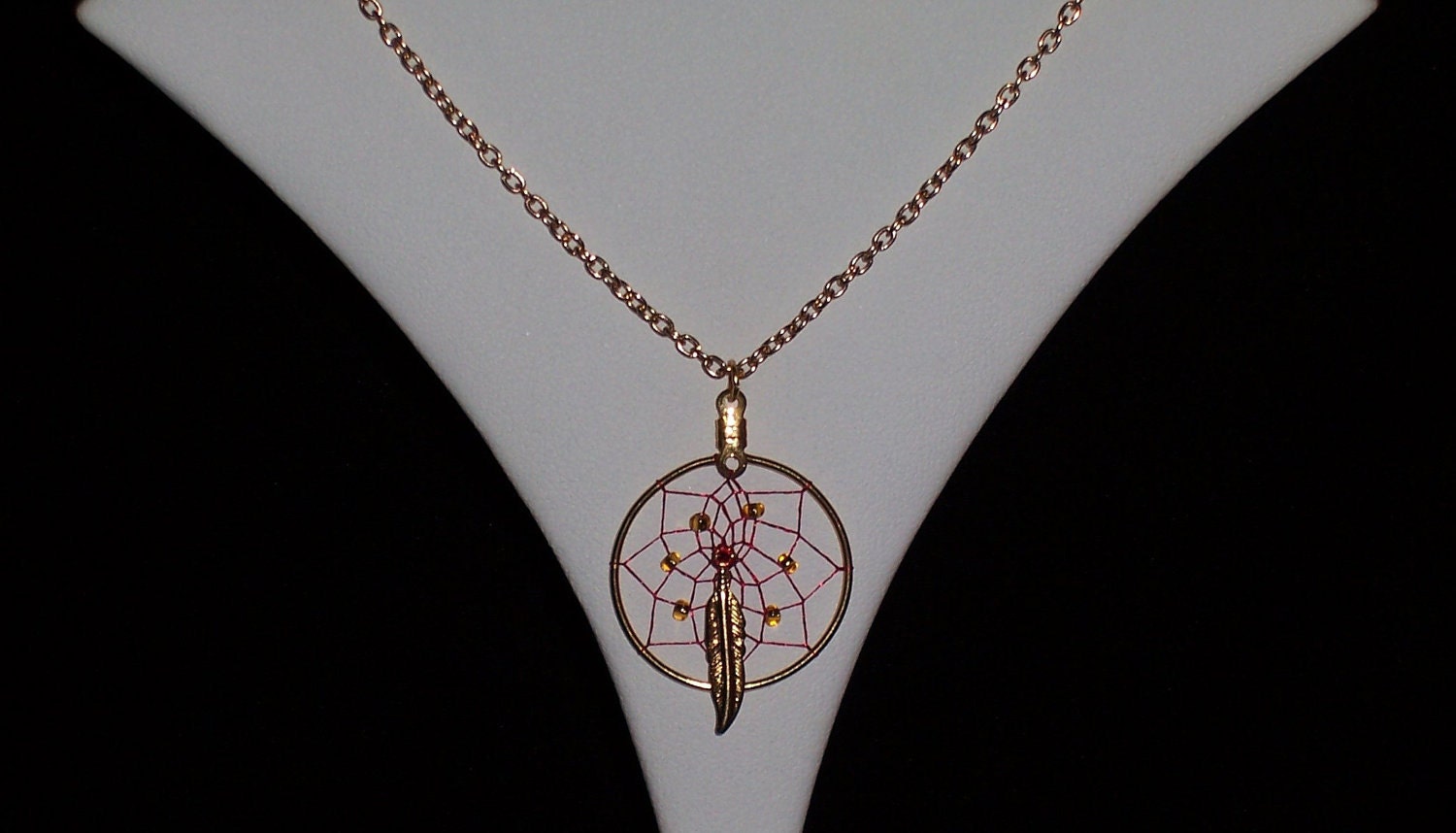 Feather Dreamcatcher Necklace