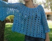 PDF PATTERN Crochet Angel Sleeve Sweater Top Beach Cover-Up