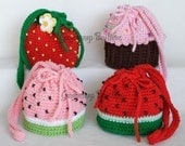 NEW LOWER PRICE  pdf Crochet Pattern - Yummy Purses