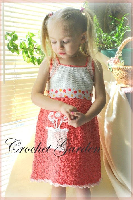 NEW Lollipop Sundress (BABY)  Crochet Pattern Newborn - 18 mos