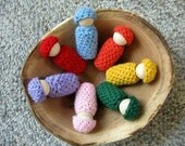 You Pick Color Bunting Baby Wood Peg Doll