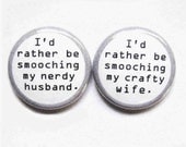 The Dynamic Duo-1 Inch Buttons For Married Cool People