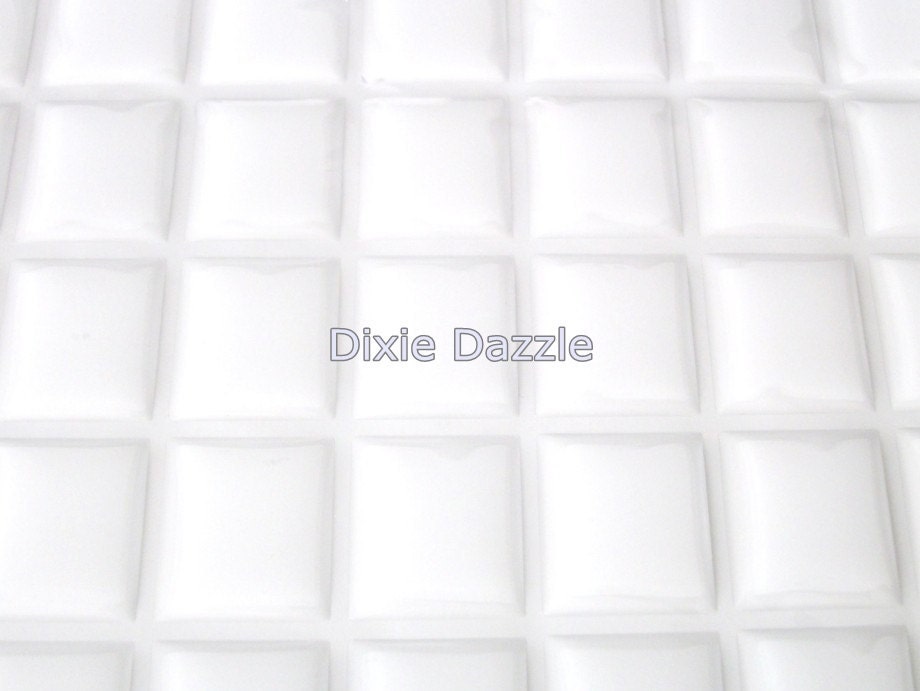 50 scrabble tile size,18x.20 mm, .75x.83 inch rectangle scrabble size 3d epoxy seals, resin dots, USA seller