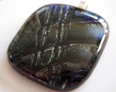 Gothic Web fused glass pendant