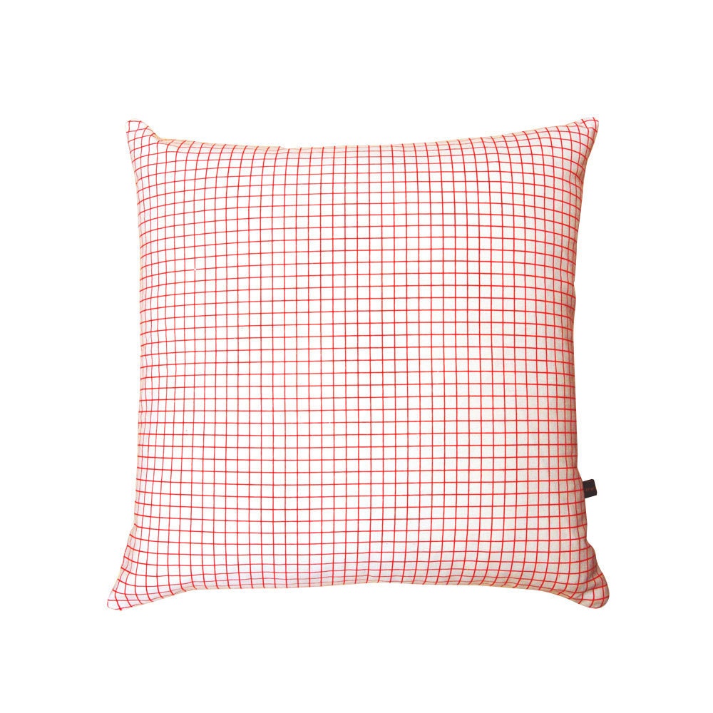 Cushion cover - organic cotton/hemp - Graph Paper