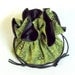 Jewelry Travel Bag/Pouch Tote Isadora in Moss  Medium