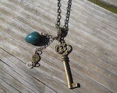 Reserved Listing for Mila Vintage Inspired Brass Charm Neclaces