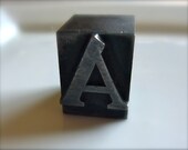 20s Era Letterpress Capital A Decoration