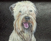 Wheaten Terrier Custom Painted Women's Leather Wallet