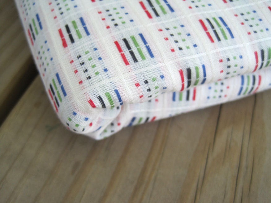 Vintage Windowpane Cotton with Woven Colors 4 Yards