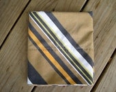 Reclaimed Vintage Diagonal Striped Pillowcase, Tiger Colors