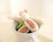 Cotton Crochet Bear Girl. Sweet Marshmallow Whisper in a Cup. Vanilla Peppermint Cinnamon