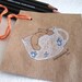 Chocolate Bear In A Cup. Gift Tags. Set of 5
