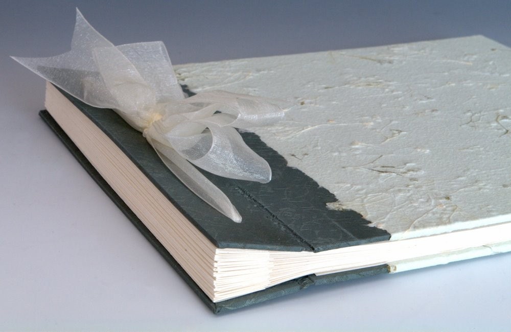 Handmade Photo Album - Sea Green Floral - Large