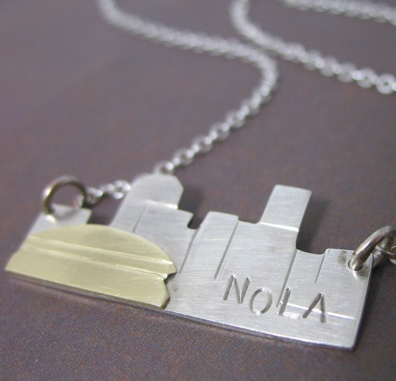New Orleans Skyline Necklace