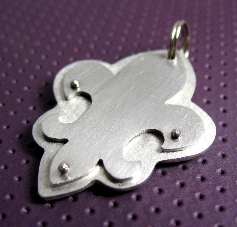 Fleur De Lis Pet Tag, with your pets name and number