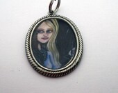 Alice antique silver art pendant