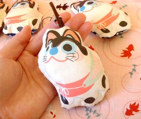 Japanese Inu-hariko charm ornament