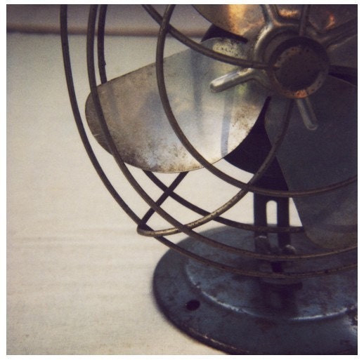 Polaroid Print - This is A Memory  Vintage Fan - Signed Fine Art Photograph- Polaroid