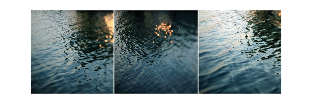 Water Photograph - Lake - Michigan - Fine Art Photograph - Light on Water - Blue - Nature Photography