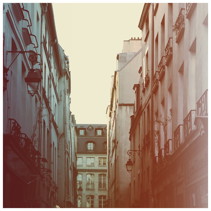 Paris Photograph - Paris - France - French Photography - Lamplight - Original Signed Fine Art Photograph- Alicia Bock