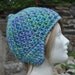 Alpaca Wool and Bamboo Ear flap Hat - Blue Crocheted Hat - Winter Accessories