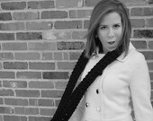 Chunky Crochet Cowl - Thick & Bulky Black