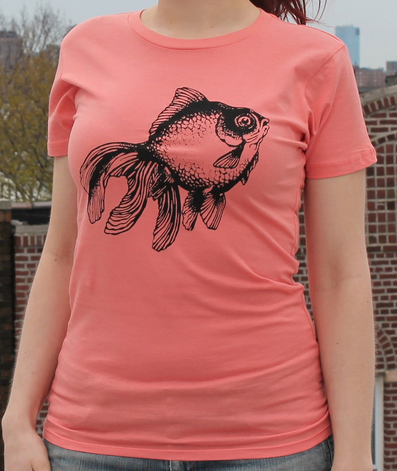 Women's Goldfish T-shirt Melon