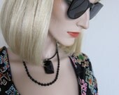 80s L.A. Eyeworks Vintage Black Glasses - Sunglasses - Frames Eyeglasses - France - NOS New Old Stock