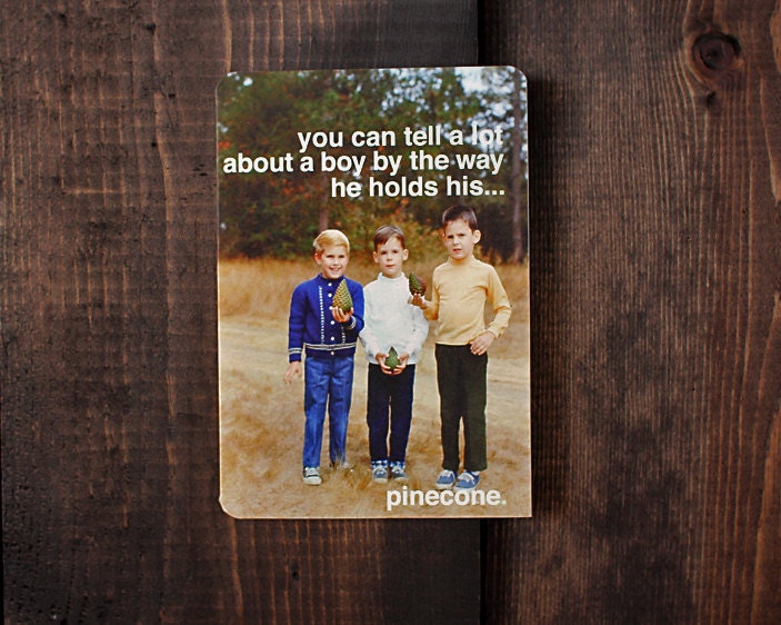 Pinecone Boys - Blank All Occassion Card