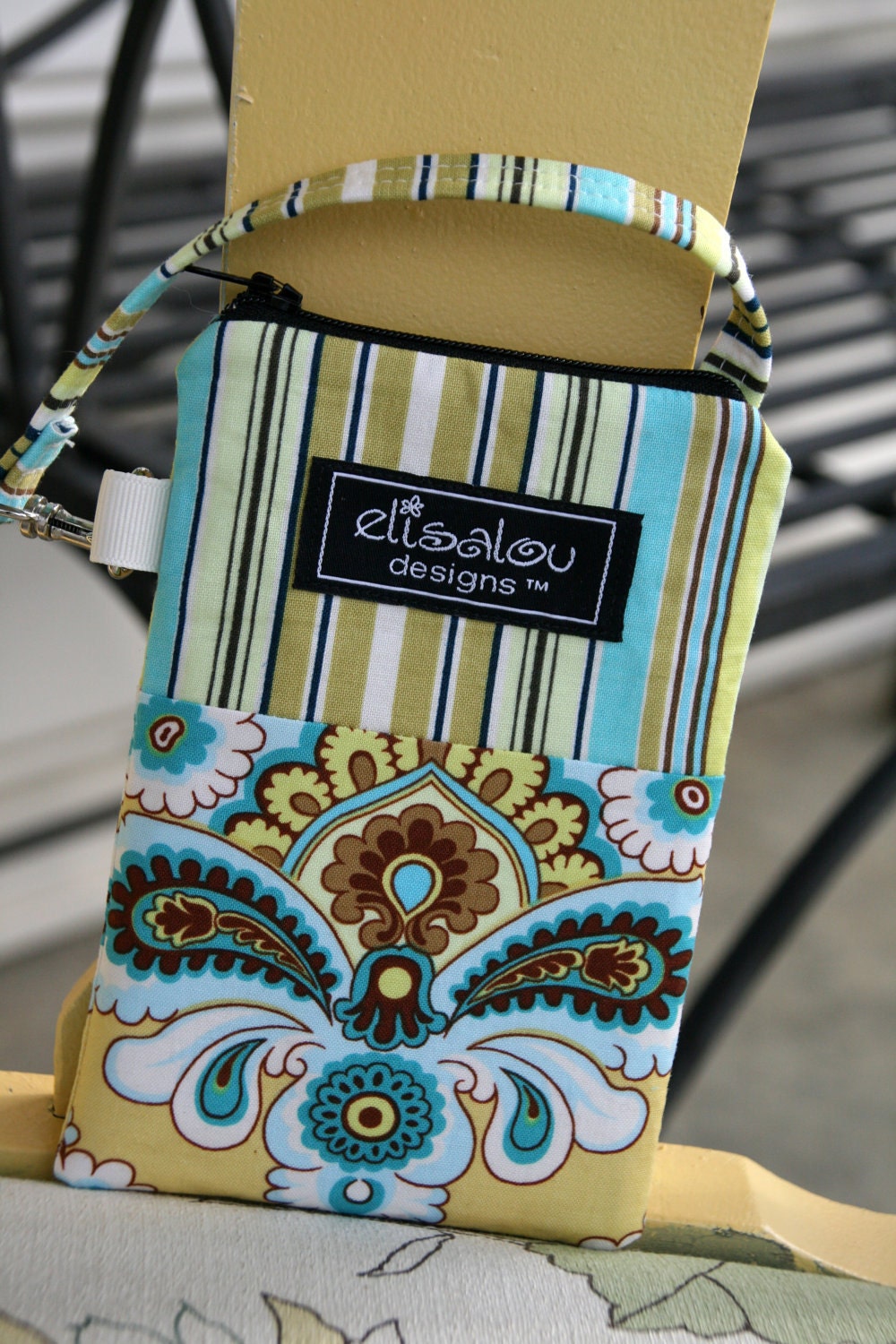 French Wallpaper  Padded Gadget Pouch iPhone, cellphone, camera, flip, blackberry
