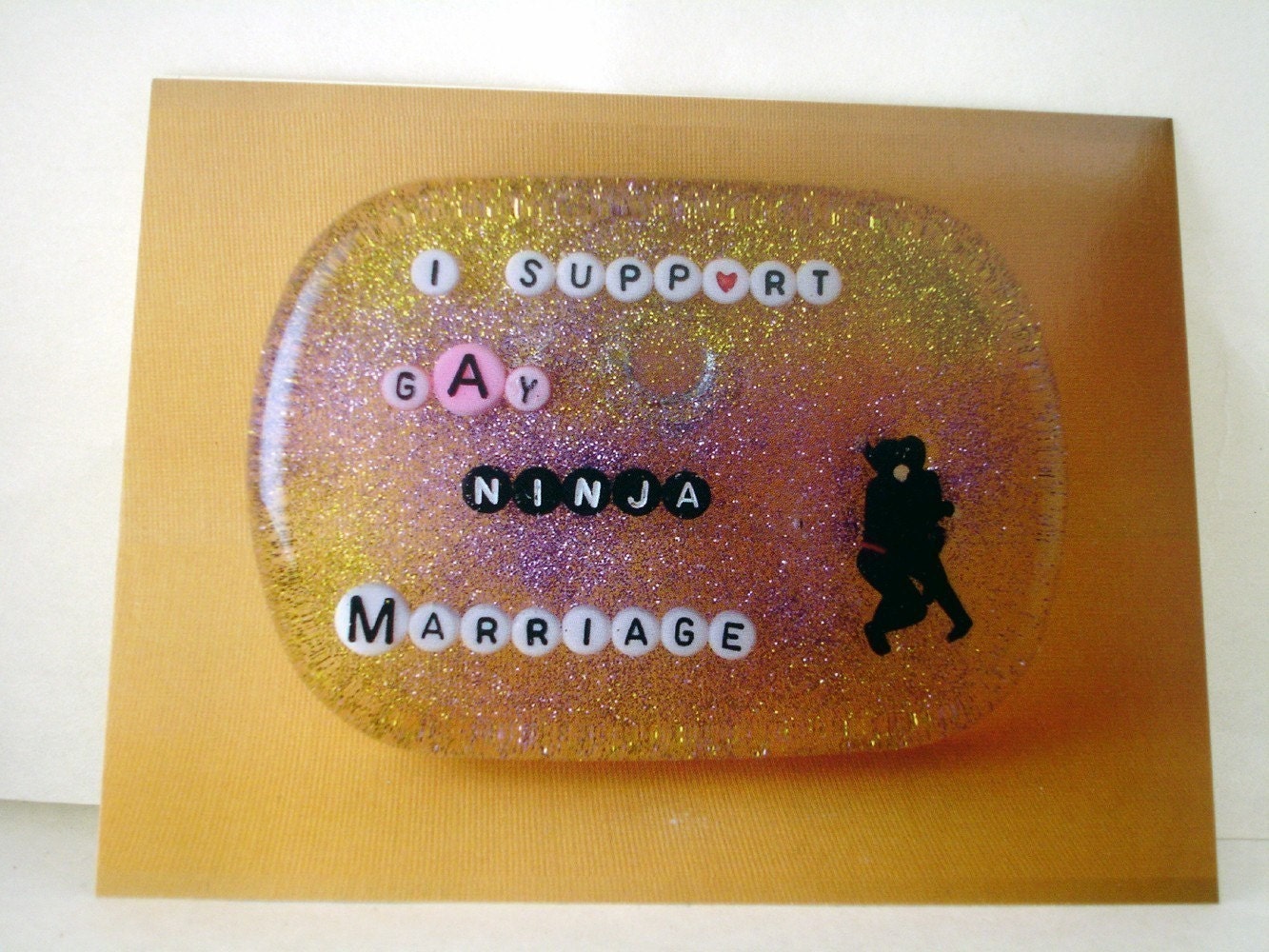 I Support Gay Ninja Marriage Postcard