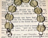 The Wonderful Wizard of Oz - Recycled Book Bracelet
