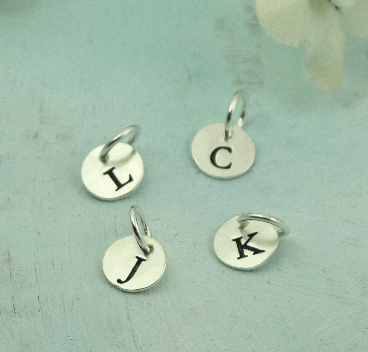 Letter Charm La Petite - choose the letter or initial of your choice -- custom made in sterling silver by Kathryn Riechert