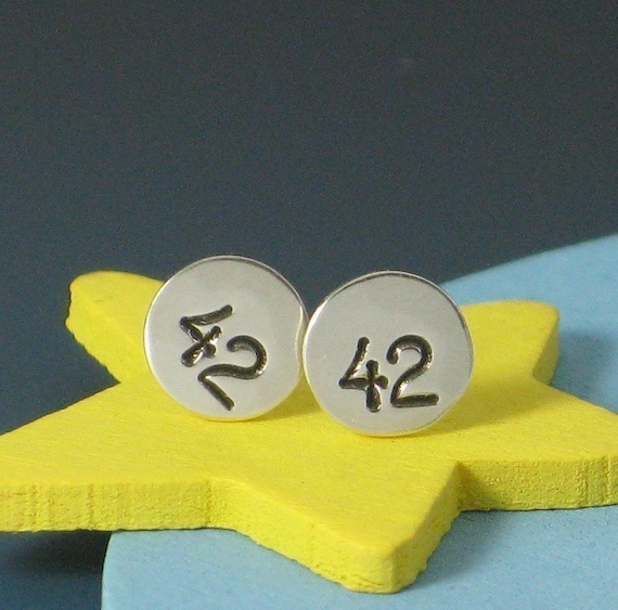 Your Answer to Life the Universe and Everything STUD earrings