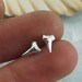 Shark Teeth Stud Earrings - Lookin' Sharp - in sterling silver by Kathryn Riechert