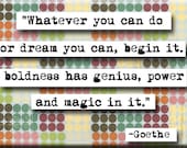 Goethe Quote Magnet (no.197)