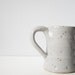 Handmade coffee mug stars grey - pretty ceramic cup - speckled brown clay gray