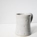 Handmade coffee mug stars grey - pretty ceramic cup - speckled brown clay gray