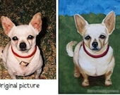 Commissioned Portrait Art Pet Dog Cat Custom Painting Acrylics