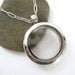 SMALL Glass Memory Locket, for keepsakes, photos, charms, love notes - 18 inch sterling chain