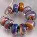 Sunset Clouds 10 Large Hole Lampwork OOAK Universal Chain Beads