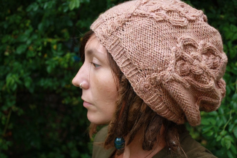 PDF Knitting Pattern - Skeleton Key Slouchie Tam