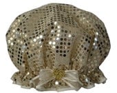 Ladies Shower Cap - Honey Sequin